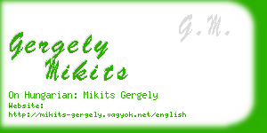 gergely mikits business card